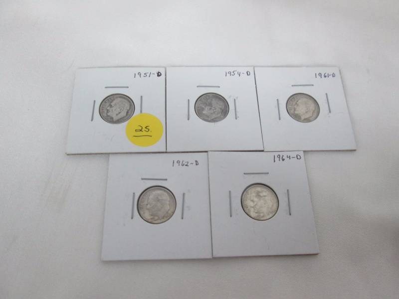 5 - Roosevelt Silver Dimes