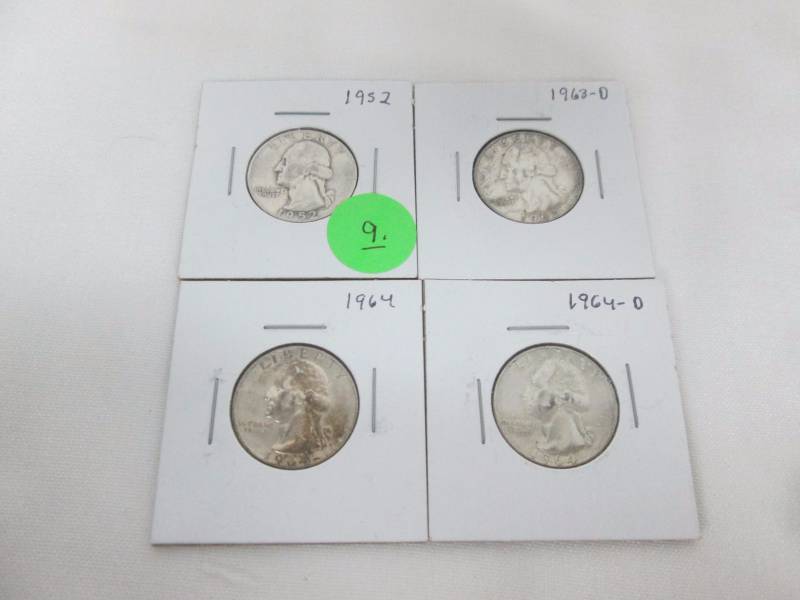 4 - Washington Silver Quarters