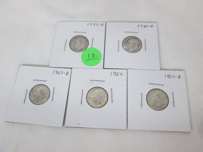5 - Roosevelt Silver Dimes