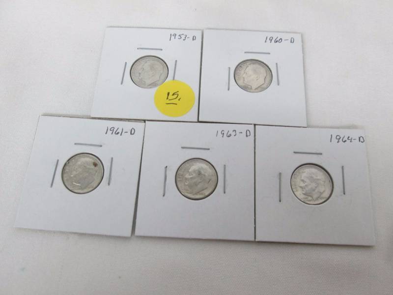 5 - Roosevelt Silver Dimes
