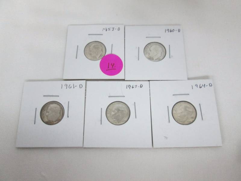 5 - Roosevelt Silver Dimes