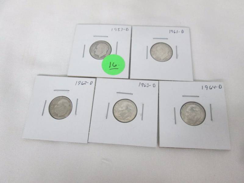 5 - Roosevelt Silver Dimes