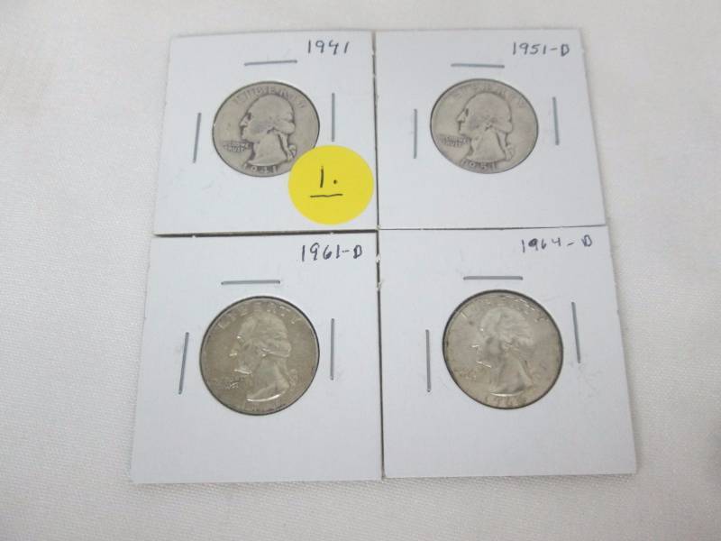 4 - Washington Silver Quarters