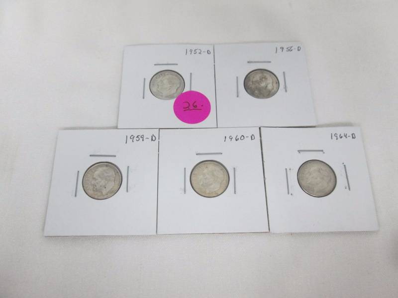 5 - Roosevelt Silver Dimes