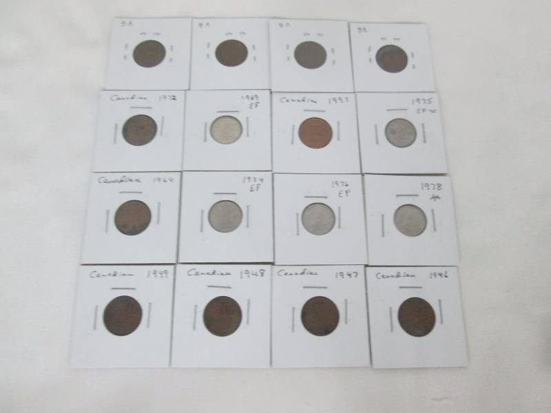 Canadian Pennies & Dimes