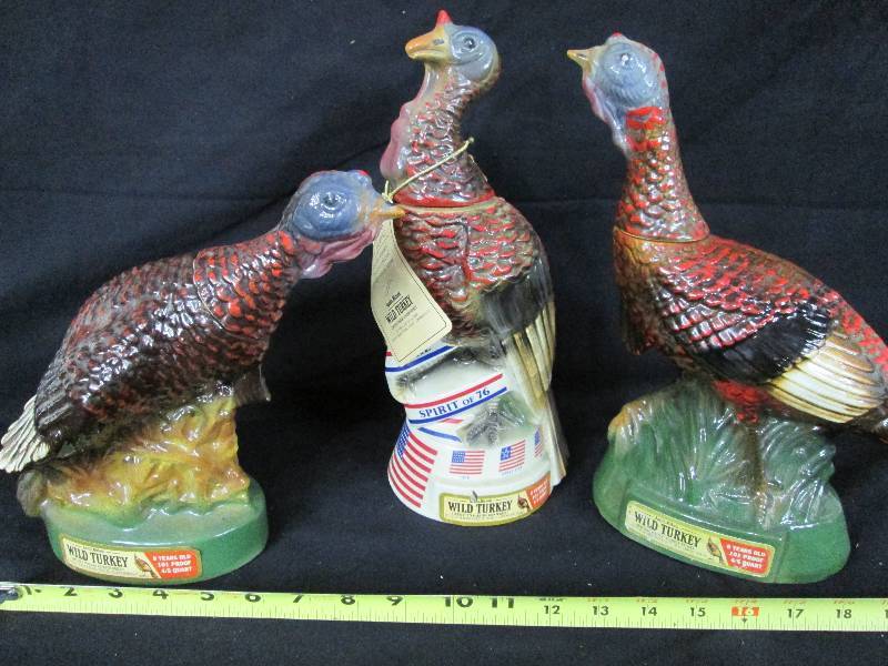 lot 18 image: Wild Turkey Decanters
