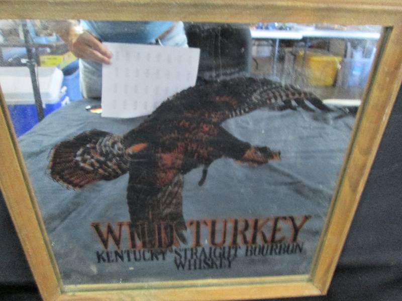 lot 20 image: Wild Turkey Liquor Advertising Sign