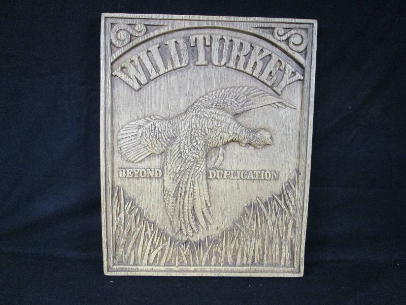 lot 21 image: Wild Turkey Liquor Advertising Sign