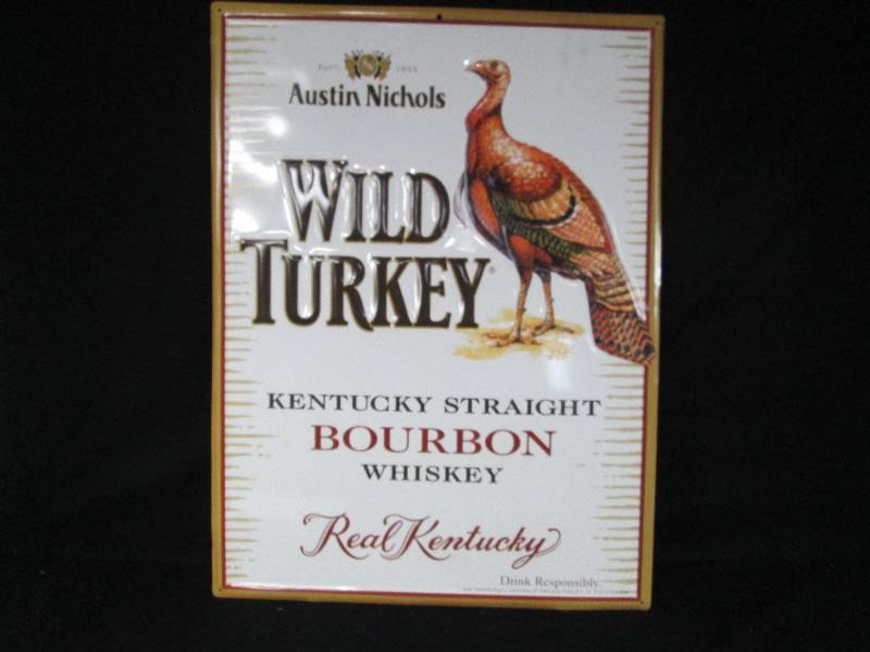 lot 23 image: Wild Turkey Liquor Advertising Sign