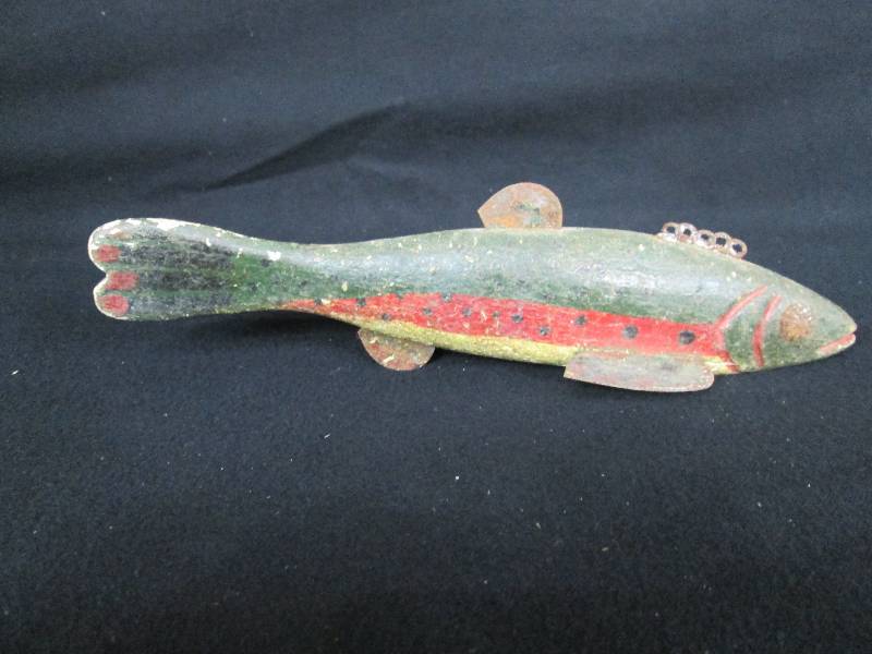 lot 29 image: Trout Spearing Decoy
