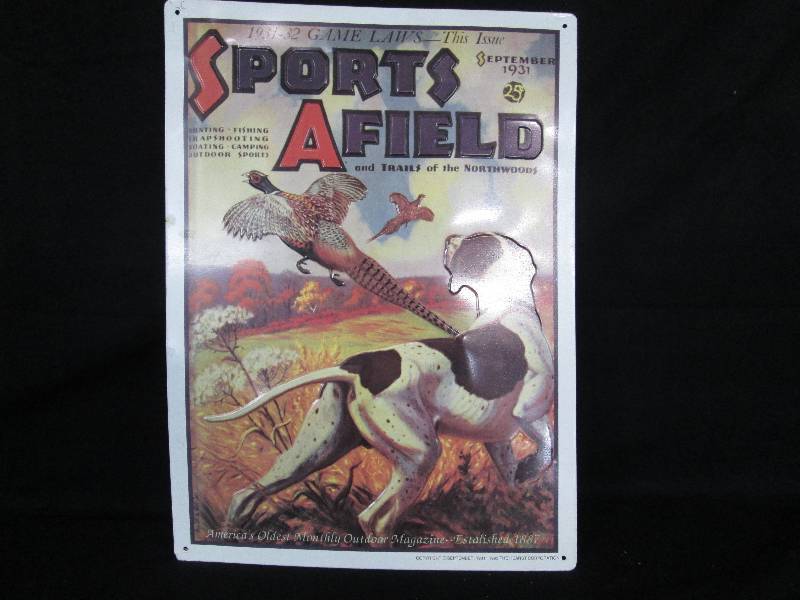 lot 56 image: Collectable Embossed Tin Sign