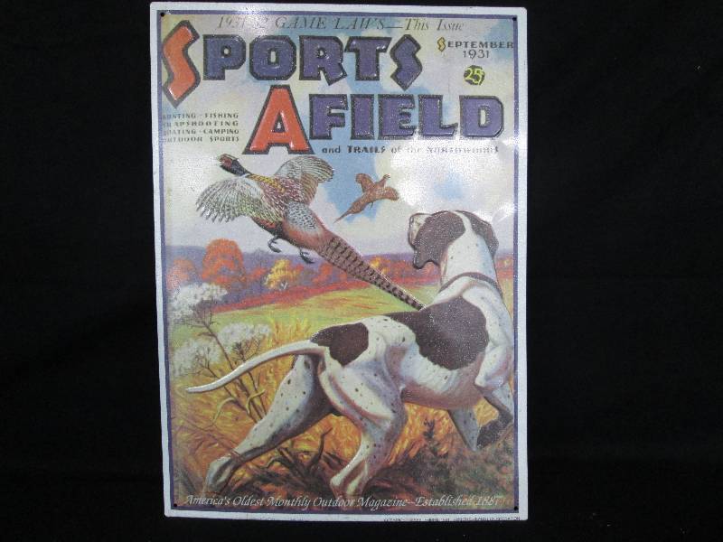 lot 57 image: Collectable Embossed Tin Sign