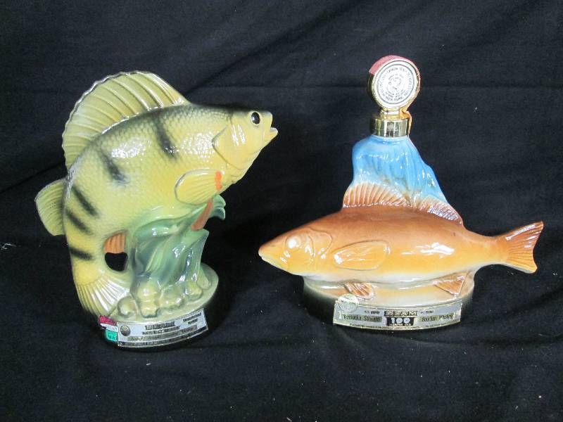 lot 77 image: Beam Walleye & Perch Decanters