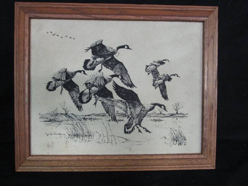lot 132 image: Jack Hines Drawing on Leather