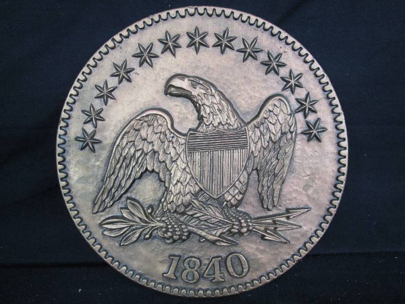 lot 137 image: 1840 Eagle Coin Plaque.