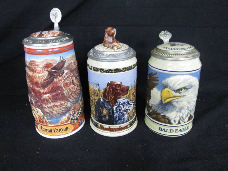 lot 144 image: Budweiser Beer Steins