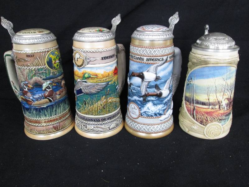lot 145 image: Ducks Unlimited Beer Steins