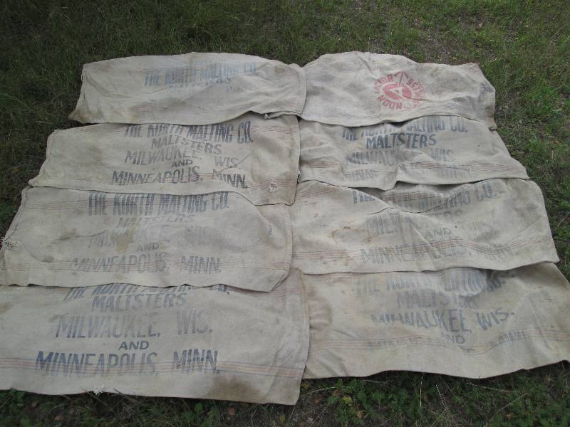 lot 154 image: Canvas Seed Bags