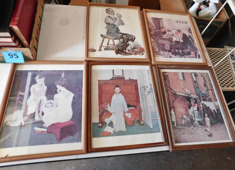 framed art Norman Rockwell