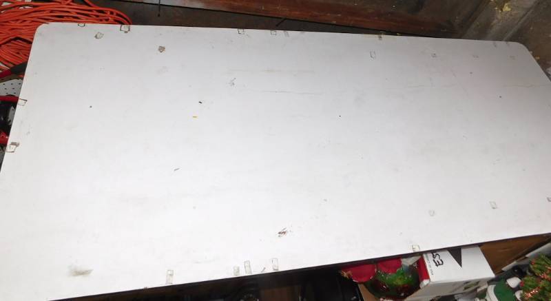 white top banquet style table