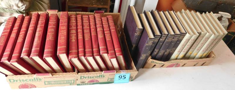 3 partial set of vintage books