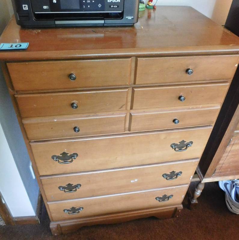 5 drawer maple dresser