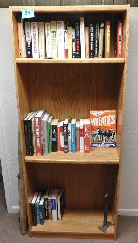 veneer bookshelf -contents not included