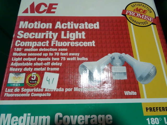 NEW ACE Motion Activated Security Light Fixture