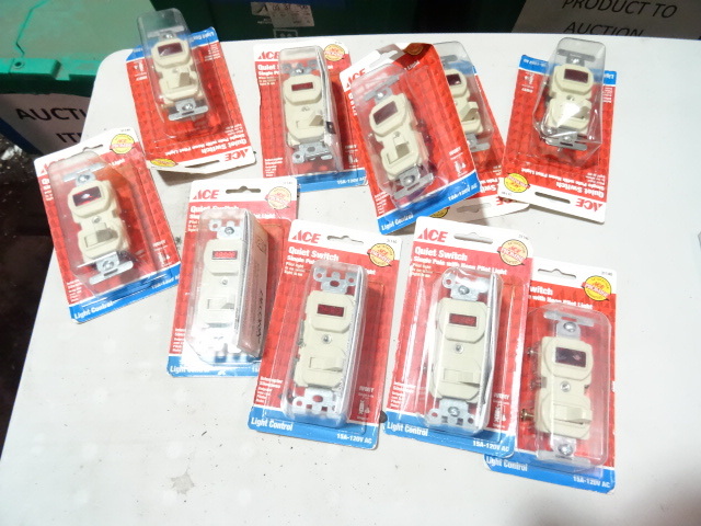 NEW Qty 10 Combination Device Light Switch with pilot Light