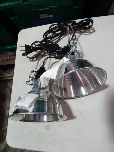NEW Qty 2 Clamp On Light Fixtures