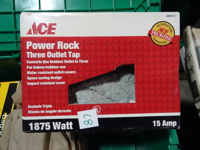 NEW Ace Power Rock Outdoor 3 Outlet Power Block Disguised as a Landscape Rock