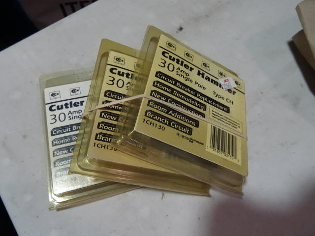 NEW Cutler Hammer Circuit Breakers Qty 3 30 amp