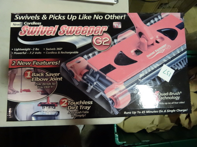 NEW Swivel Sweeper Cordless Vacuum