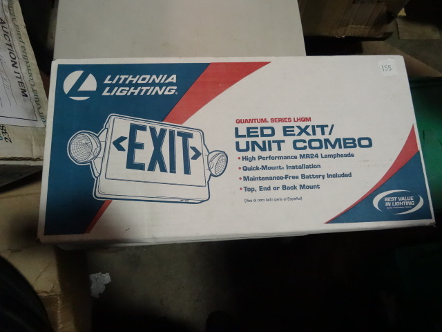 NEW Lithonia LED Exit Light Sign Combo