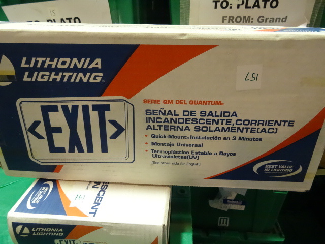 NEW Lithonia Incandescent Exit Light Sign