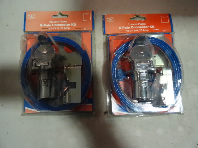 NEW Qty 2    6 pole Trailer Connector Wiring Kits