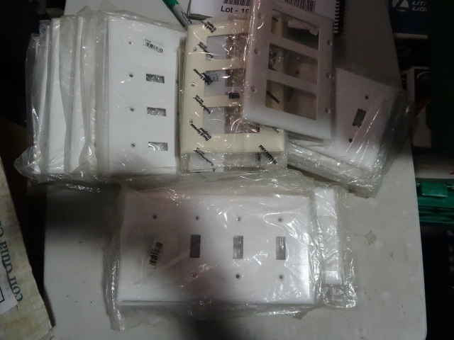 NEW Large Lot Wall Plates. Most 3 and 4 Gang