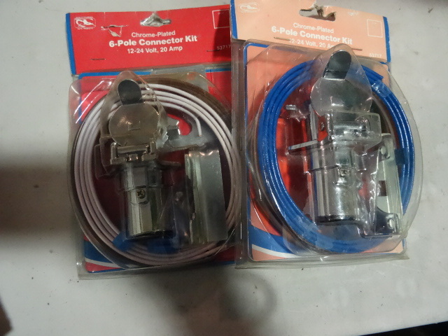 NEW Qty 2    6 pole Trailer Connector Wiring Kits