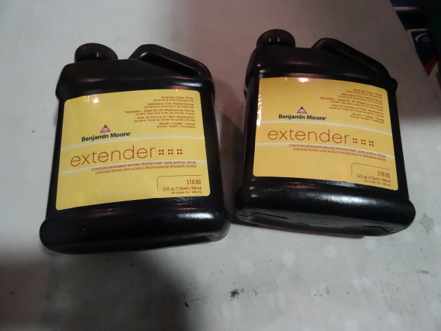 NEW Qty 2 Quarts Benjamin Moore Paint Extender 100% Acrylic Resin