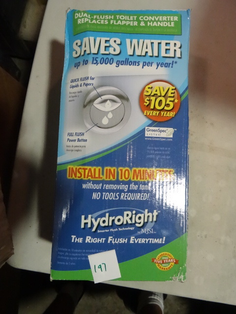 NEW Dual Flush Toilet Converter Saves up to 15,000 gallons of water