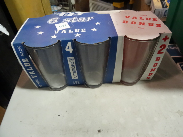 NEW Qty 6 Luminarc 16 Oz Mixing Glasses