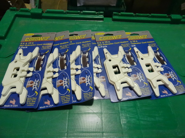 NEW Qty 6 Cord Wiz Electrical Cord Holders