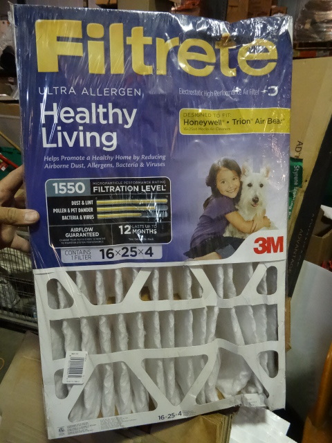 NEW 3M Filtrete Air Filter 1550MPR 16x25x4