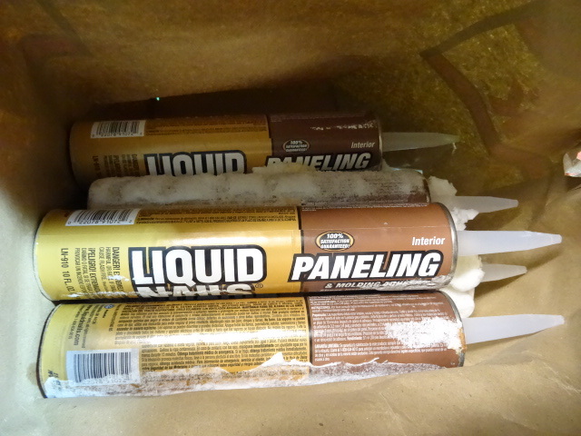 NEW Qty 10 Tubes Liquid Nails. Foam Spray spilled on them