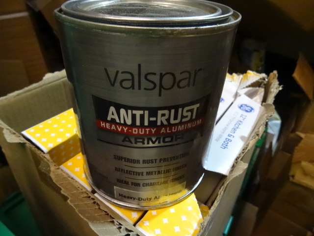 NEW Qty 4 Quarts Valspar Anti Rust Heavy Duty Aluminum Paint