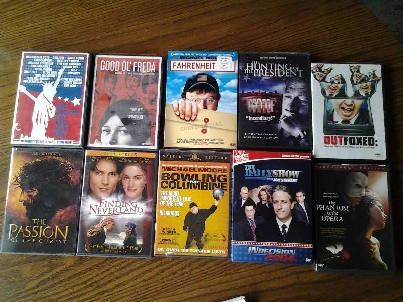 lot 4 image: 10-Assorted DVDs
