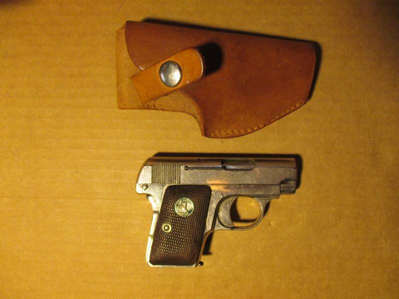 lot 29 image: Colt Model 1908 .25 ACP Pistol and holster