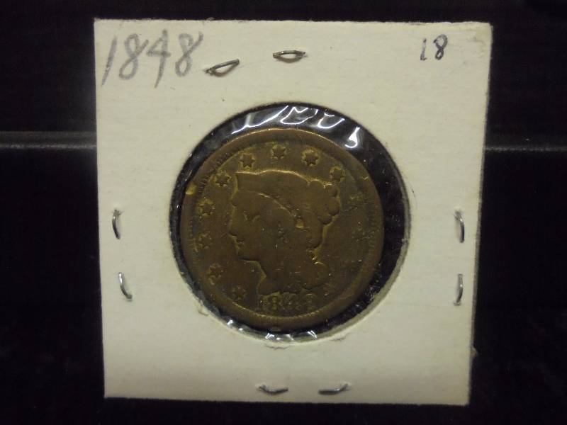 1848 Large One Cent