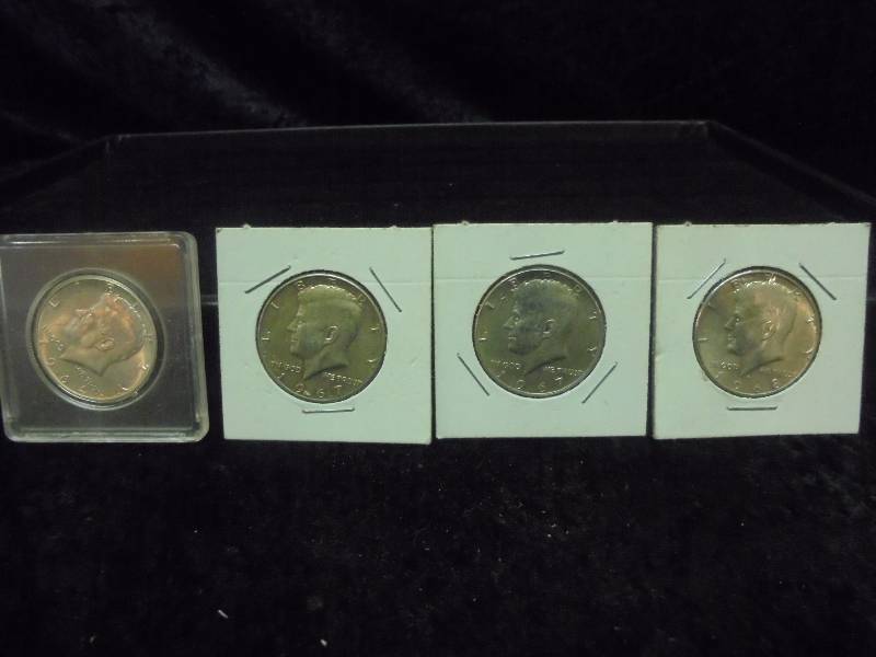Lot Kennedy Half Dollars, 1964D, 1968, 1967, 1967