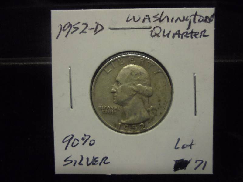 1952D Washington Quarter